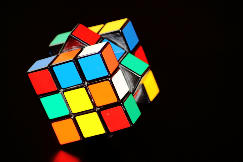Rubiks cube representing mental agility