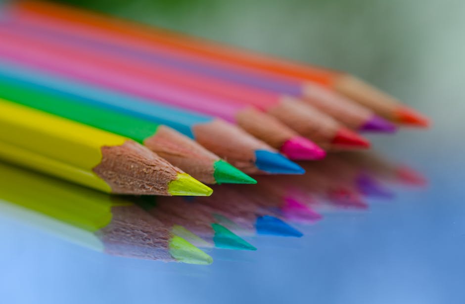 Colored pencils representing wellness strategy